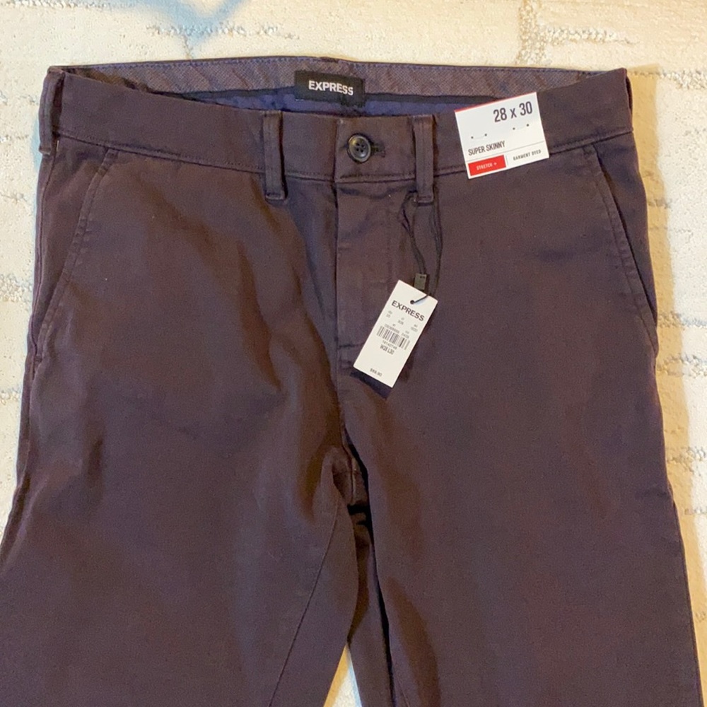 Express pants with tags